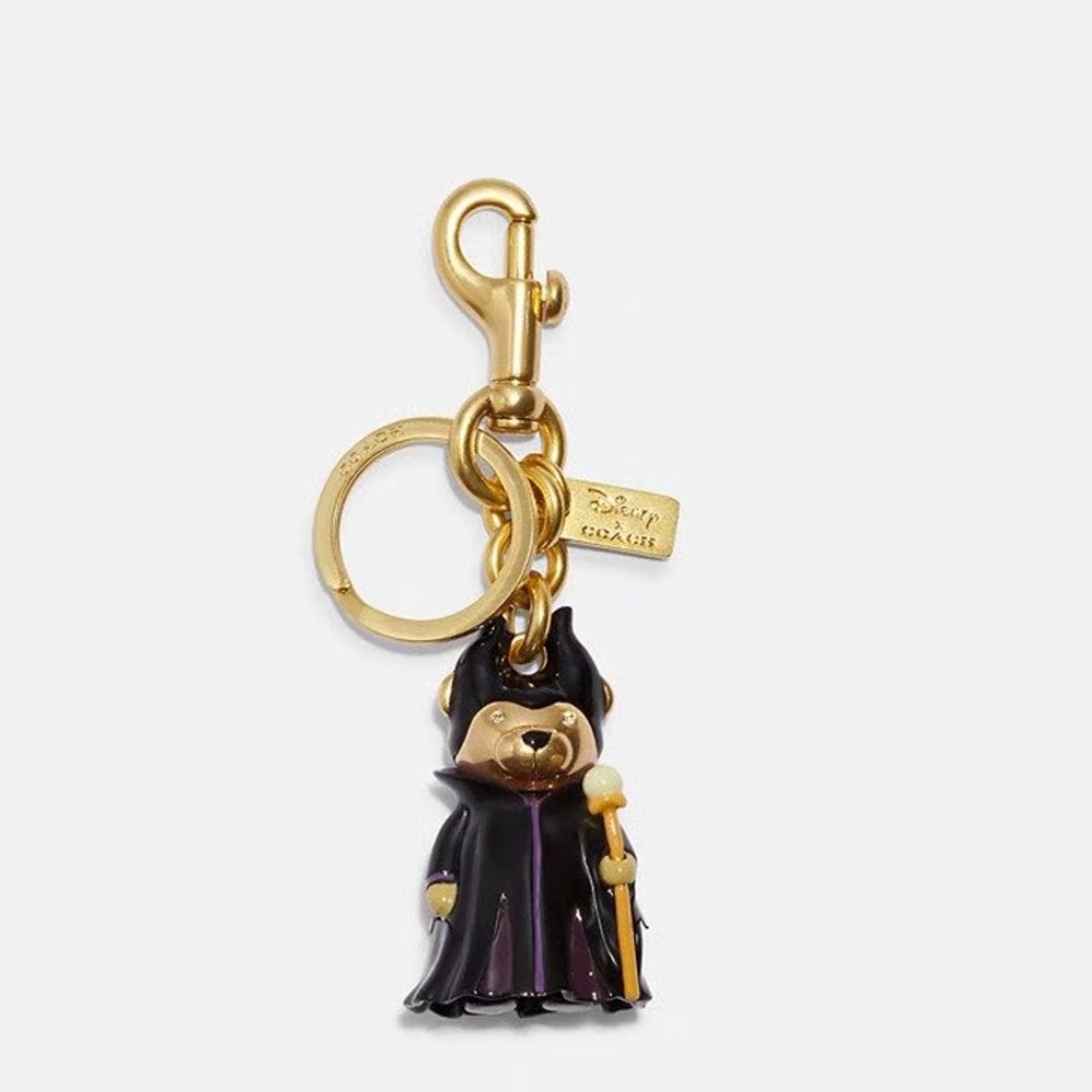 Coach x Disney villain maleficent bear melts keychain brand new!!!!!